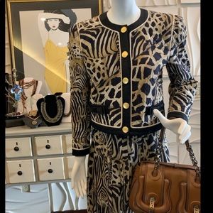 Escada leopard suit
